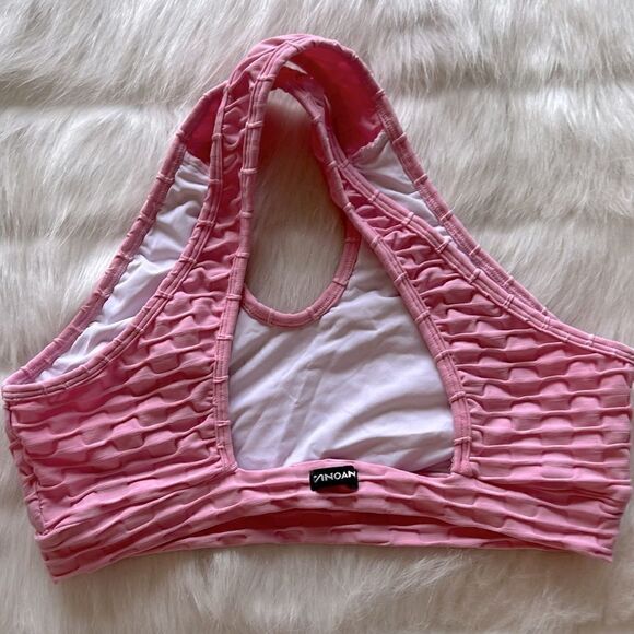 CANOAN - CROSS OVER SPORTS BRA - PINK (M) - Picture 7 of 7